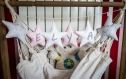 Décoration chambre d'enfant etoile personnalisée en coton bio