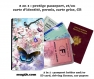 Protège passeport - porte cartes papillons 001