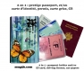 Protège passeport - porte cartes papillons 002