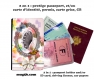 Protège passeport - porte cartes papillons 003