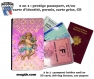 Protège passeport - porte cartes anges 004
