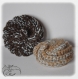 Tawashis au crochet - eponges cuisine ou toilette - ecologiques - lavables - lot de 2