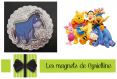 Magnet décoratif - bourriquet l'âne et ami de winnie l'ourson