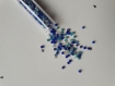Perles de rocaille 35g (env. 1900 perles) kit de 5 tubes bleu, vert