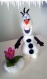 Olaf le bonhomme de neige - pièce unique feutrée à la main