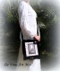 Besace cabas femme noir,fait main,sac velours illustré bandoulière,artisanal,grand sac femme noir