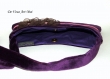 Besace velours bohème femme,sac pochette bandoulière,sac bohème violet créateur,réalisé à la main