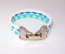 Bracelet sélany turquoise clip