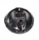 920r / petit bouton ancien original en verre noir ou en jais finition doré 12mm vendu à l'unité