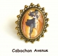B3.311 bijou femme danseuse bague filigrane ajustable réglable bijou fantaisie bronze cabochon verre femme élégante parisienne danse couture petite robe noire (série 1)