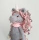 Doudou licorne au crochet | cadeau bébé amigurumi | peluche licorne | cadeau de naissance fille et garçon | unicorn lovey blanket