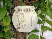 Thermomètre mural winnie l'ourson en bois brut chambre bébé
