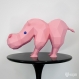 Projet diy papercraft: sculpture d´hippo, l´étrange hippopotame