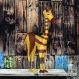 Projet diy papercraft: sculpture de raffe, la girafe amusante