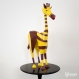 Projet diy papercraft: sculpture de raffe, la girafe amusante