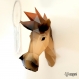 Projet diy papercraft: trophée de cheval amusant