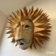 Projet diy papercraft: trophée de lion amusant