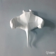 Projet diy papercraft: sculpture de raie manta