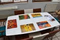 Set de table plastique, semi-rigide, design original, esthétique, lavable et résistant - peinture abstraite - envolées.