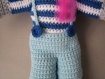 Amigurumi souris pour fille ou garcon doudou tricote avec du fil 100% coton 