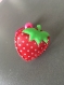 Elastique et sa fraise gourmande rouge polka