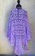 Châle violet tricote main 