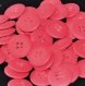 B36e2r / mercerie boutons plastique rouge clair mat 20mm vendus à l'unité 