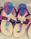 Sandales fushia mode africaine en pagne pour l'été taille 38 