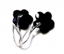 Swarovski boucles d'oreilles en métal argenté - mbo515 
