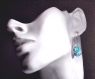 Swarovski boucles d'oreilles en métal argenté - mbo228 