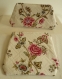 Duo de trousses plates, imprimé floral sur piqué de coton 