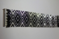 Bracelet manchette perles de rocailles miyuki tissage peyote motif géométrique 
